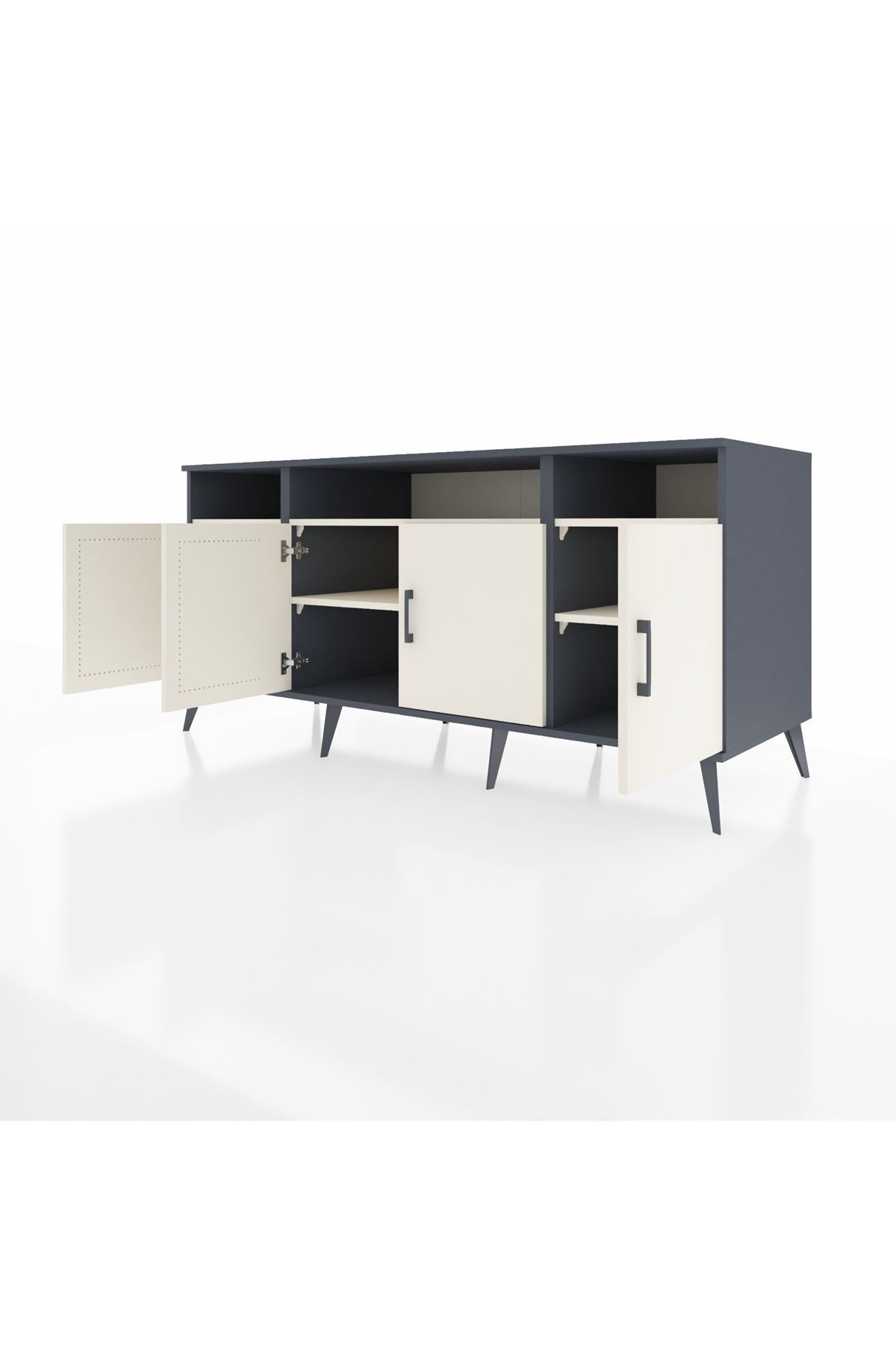 Kronos Konsol 6 Raflı 4 Kapaklı 176x59x83 - S610M010V13C