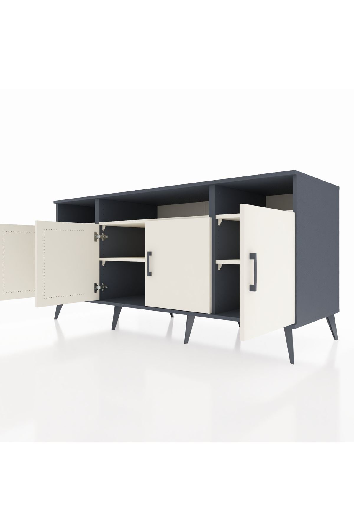 Kronos Konsol 6 Raflı 4 Kapaklı 176x59x83 - S610M010V13C