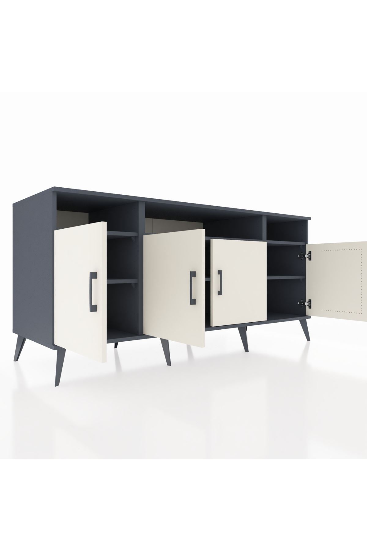 Kronos Konsol 6 Raflı 4 Kapaklı 176x59x83 - S610M010V14C
