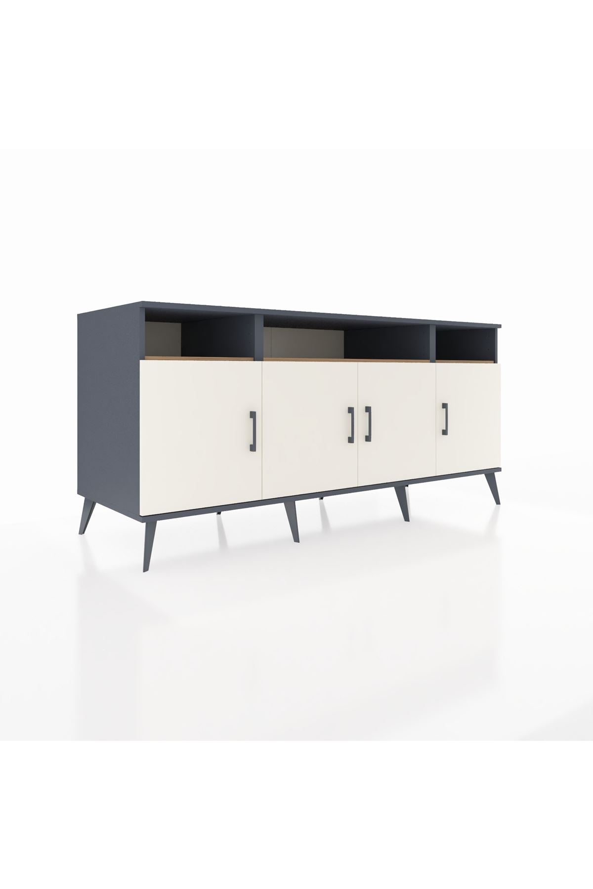 Kronos Konsol 6 Raflı 4 Kapaklı 176x59x83 - S610M010V15C