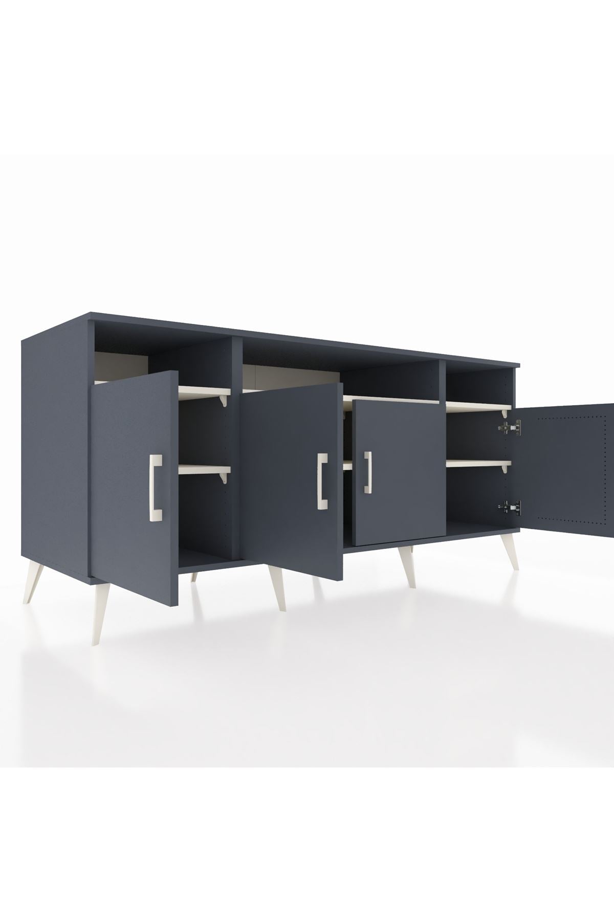 Kronos Konsol 6 Raflı 4 Kapaklı 176x59x83 - S610M010V16C