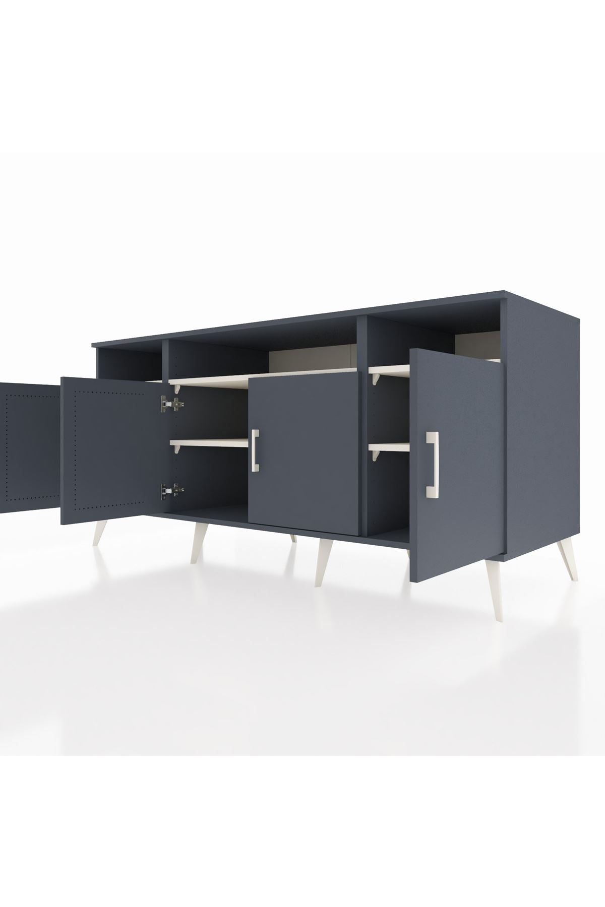Kronos Konsol 6 Raflı 4 Kapaklı 176x59x83 - S610M010V16C