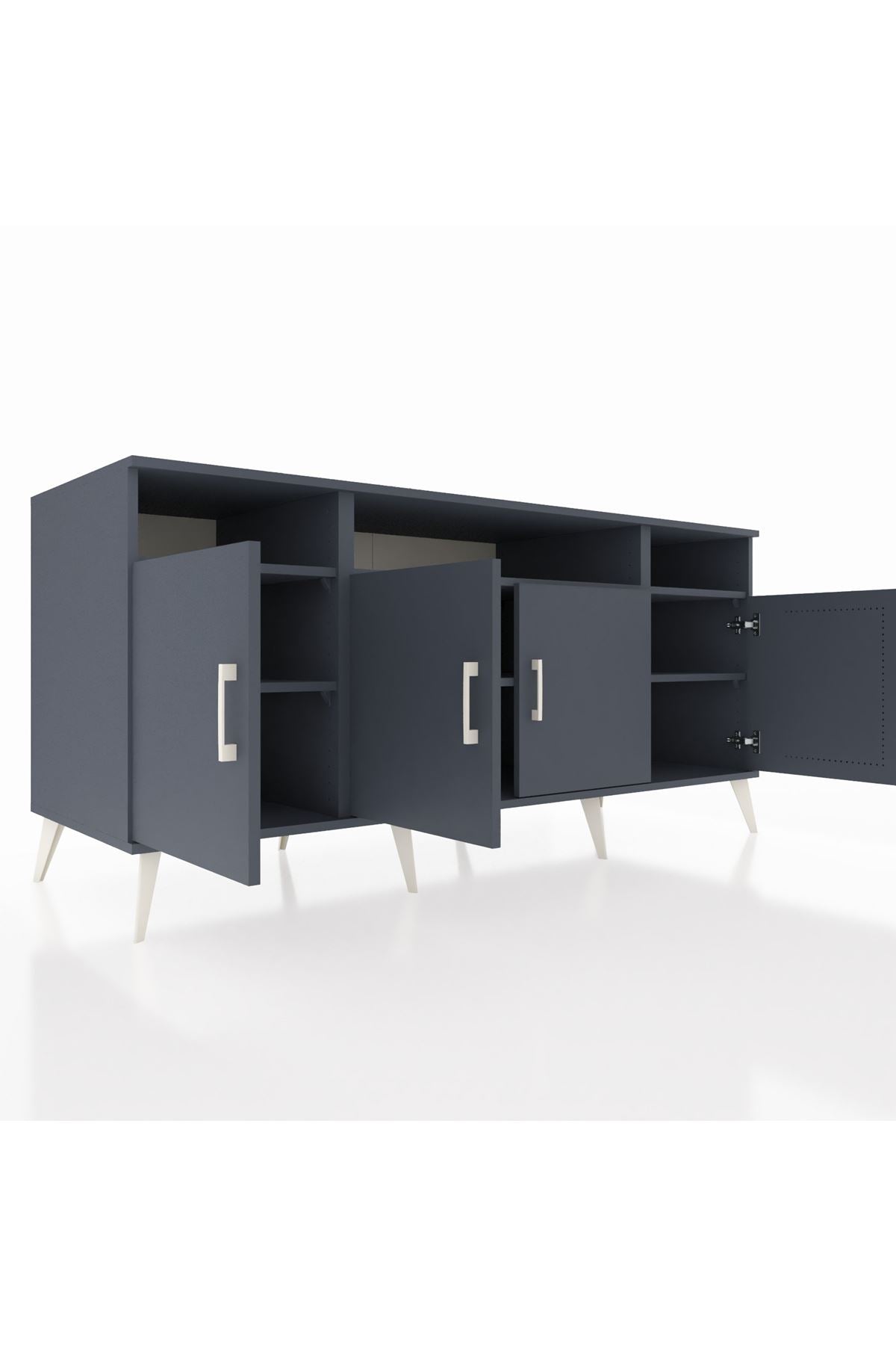 Kronos Konsol 6 Raflı 4 Kapaklı 176x59x83 - S610M010V17C