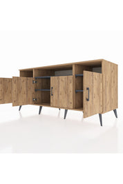 Kronos Konsol 6 Raflı 4 Kapaklı 176x59x83 - S610M010V20C