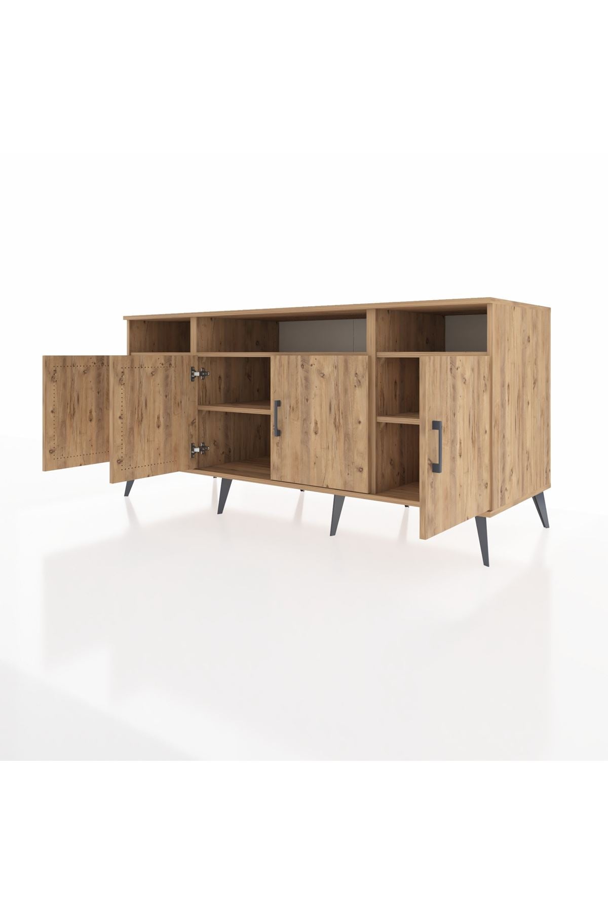 Kronos Konsol 6 Raflı 4 Kapaklı 176x59x83 - S610M010V21C