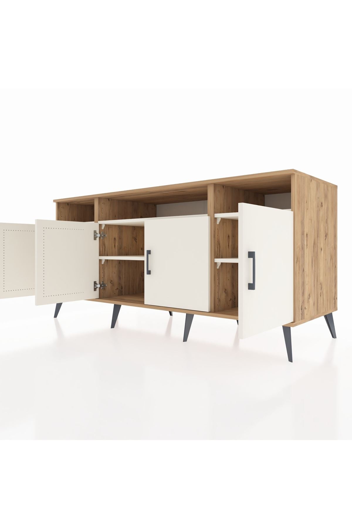 Kronos Konsol 6 Raflı 4 Kapaklı 176x59x83 - S610M010V22C