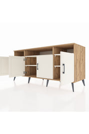 Kronos Konsol 6 Raflı 4 Kapaklı 176x59x83 - S610M010V22C