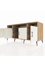 Kronos Konsol 6 Raflı 4 Kapaklı 176x59x83 - S610M010V23C