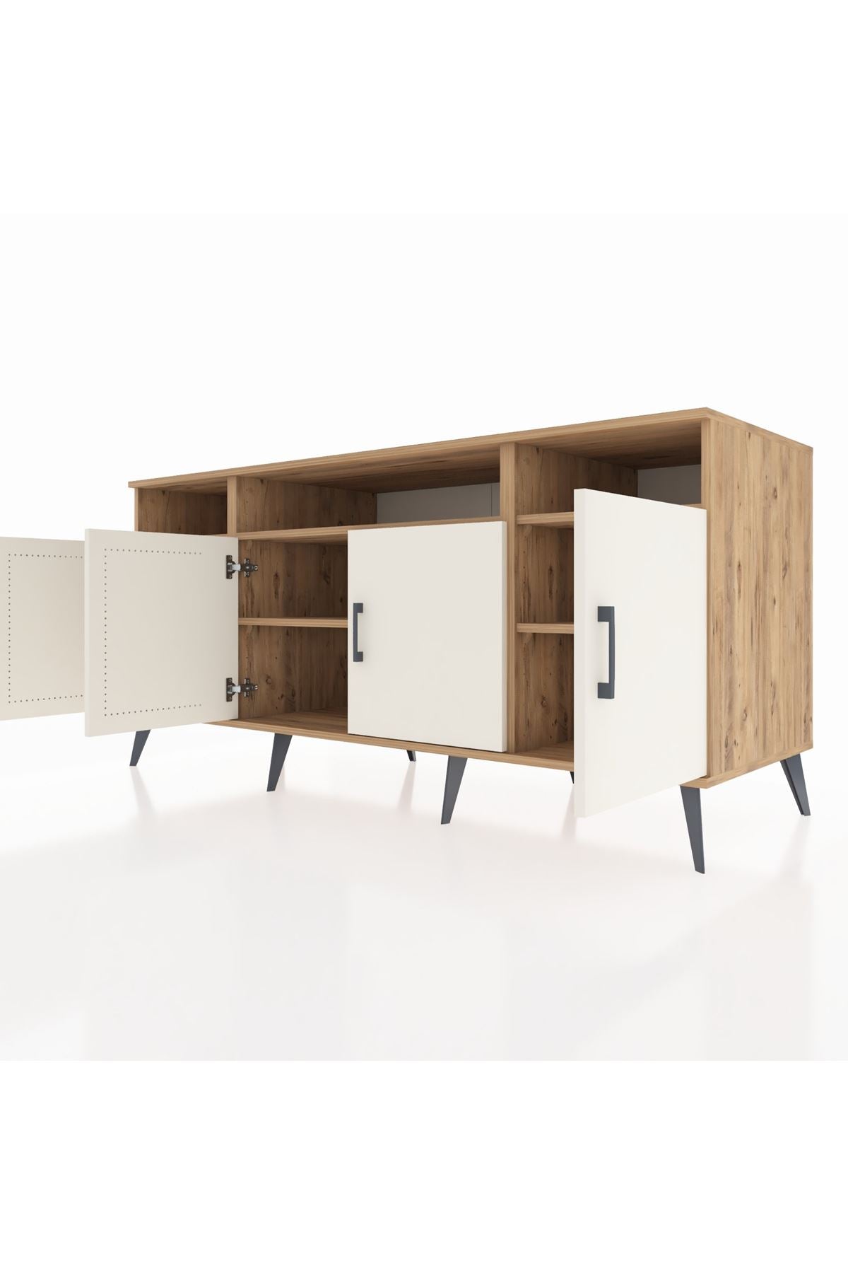 Kronos Konsol 6 Raflı 4 Kapaklı 176x59x83 - S610M010V24C