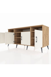 Kronos Konsol 6 Raflı 4 Kapaklı 176x59x83 - S610M010V24C