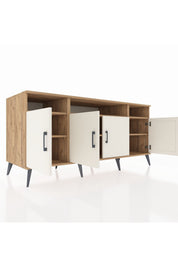 Kronos Konsol 6 Raflı 4 Kapaklı 176x59x83 - S610M010V24C