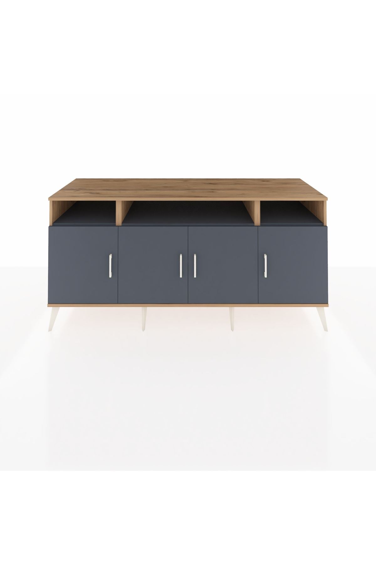 Kronos Konsol 6 Raflı 4 Kapaklı 176x59x83 - S610M010V26C