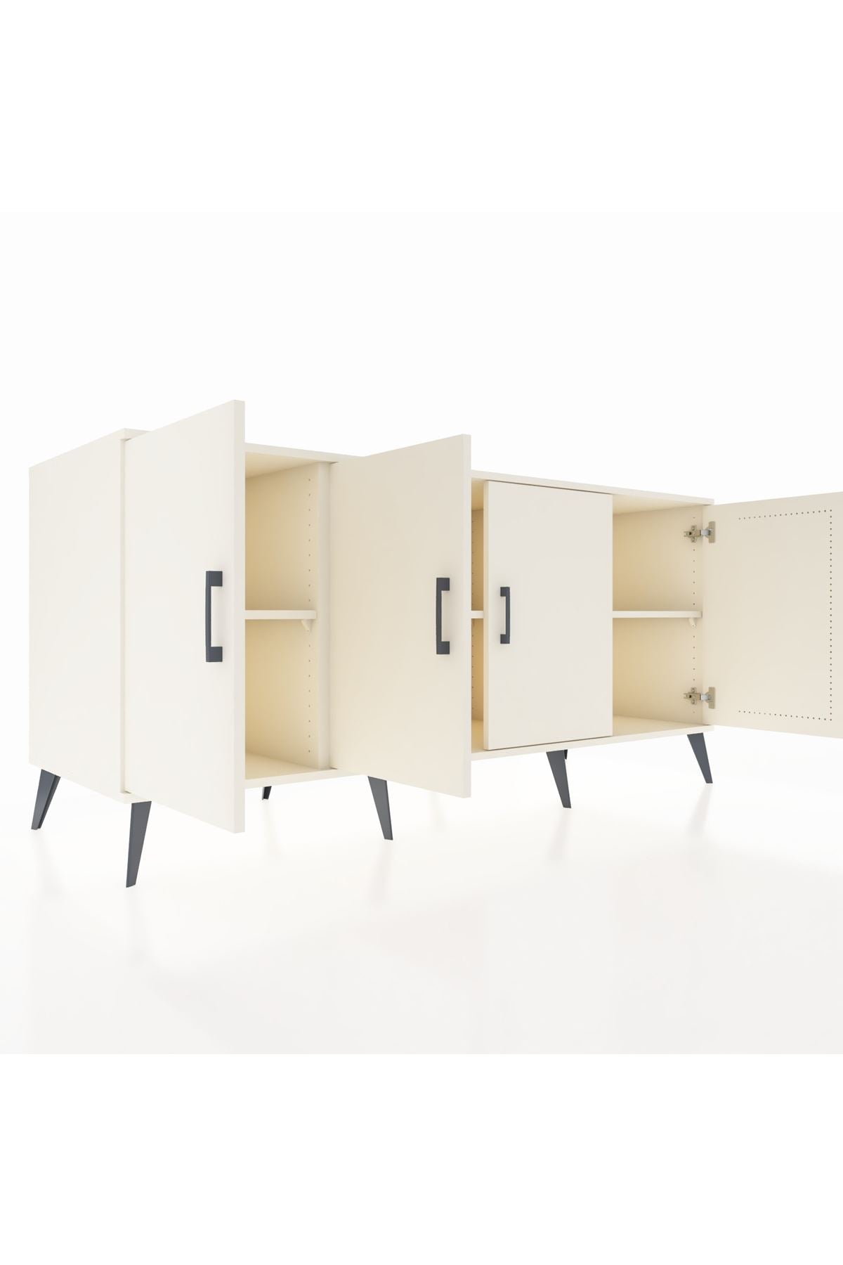 Kronos Konsol 3 Raflı 4 Kapaklı 176x59x83 - S610M011V04C