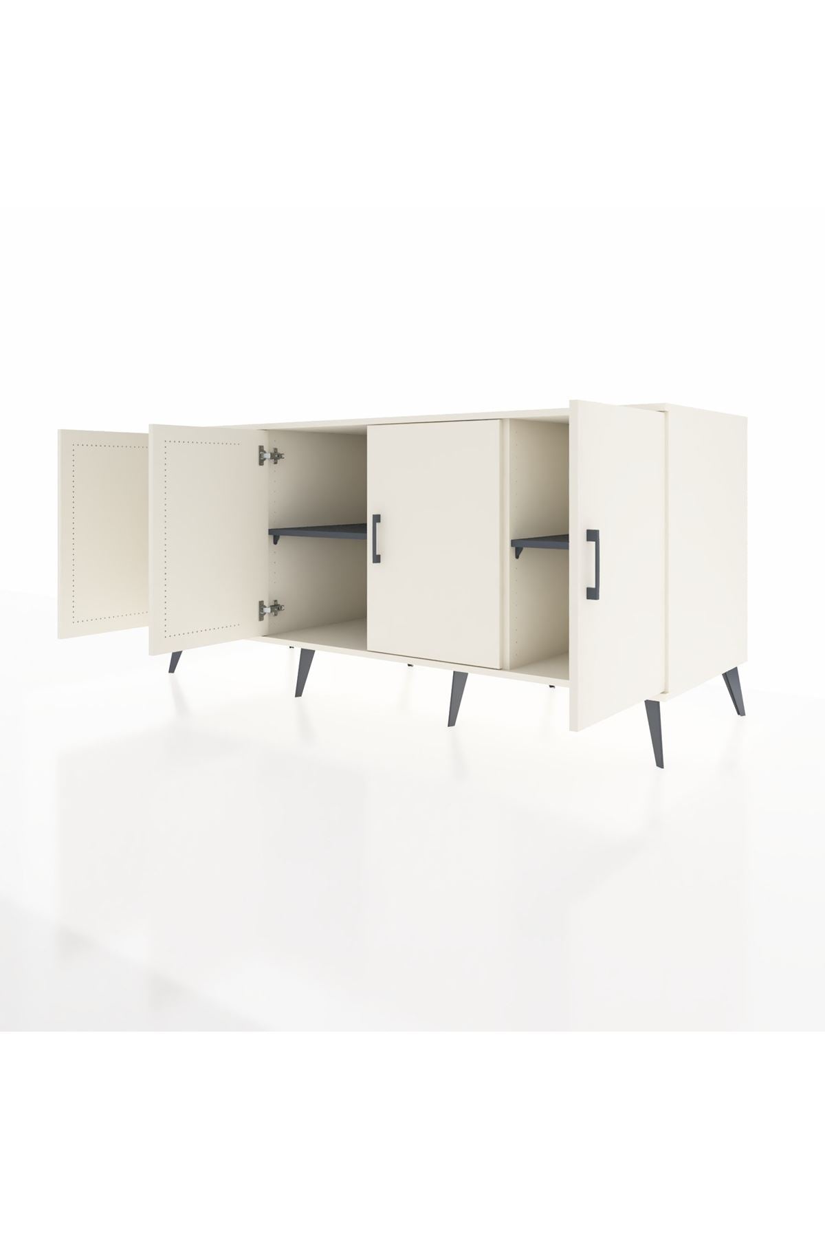Kronos Konsol 3 Raflı 4 Kapaklı 176x59x83 - S610M011V05C