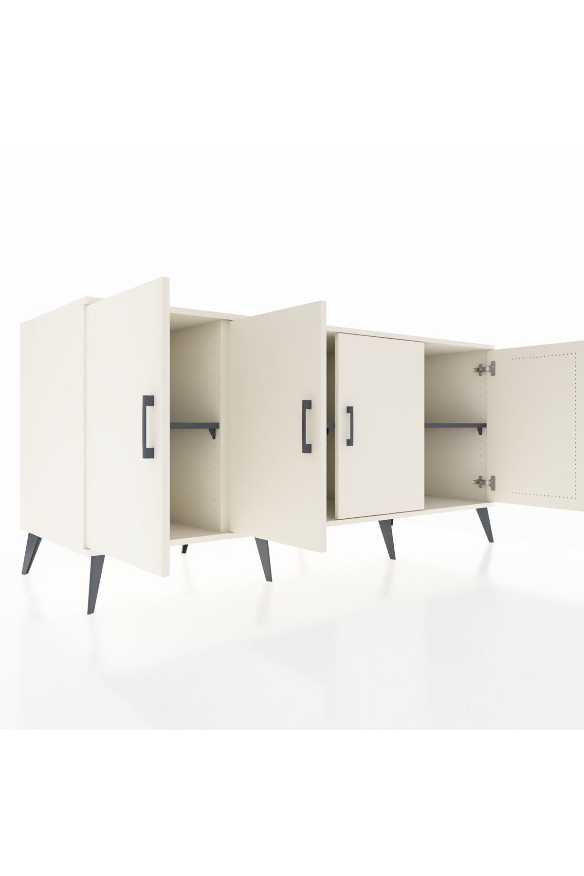Kronos Konsol 3 Raflı 4 Kapaklı 176x59x83 - S610M011V05C