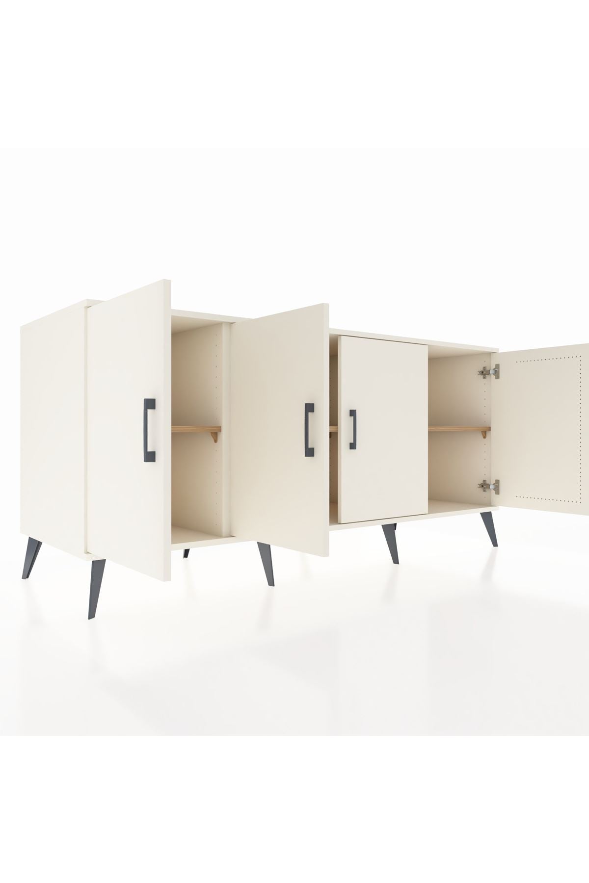 Kronos Konsol 3 Raflı 4 Kapaklı 176x59x83 - S610M011V06C