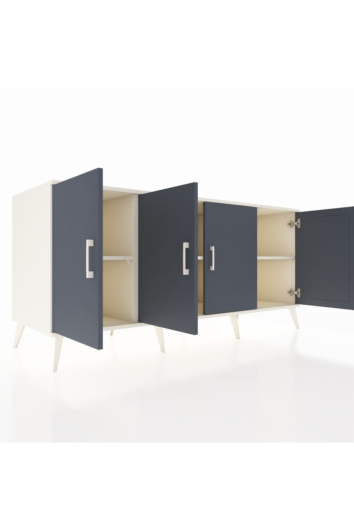 Kronos Konsol 3 Raflı 4 Kapaklı 176x59x83 - S610M011V07C