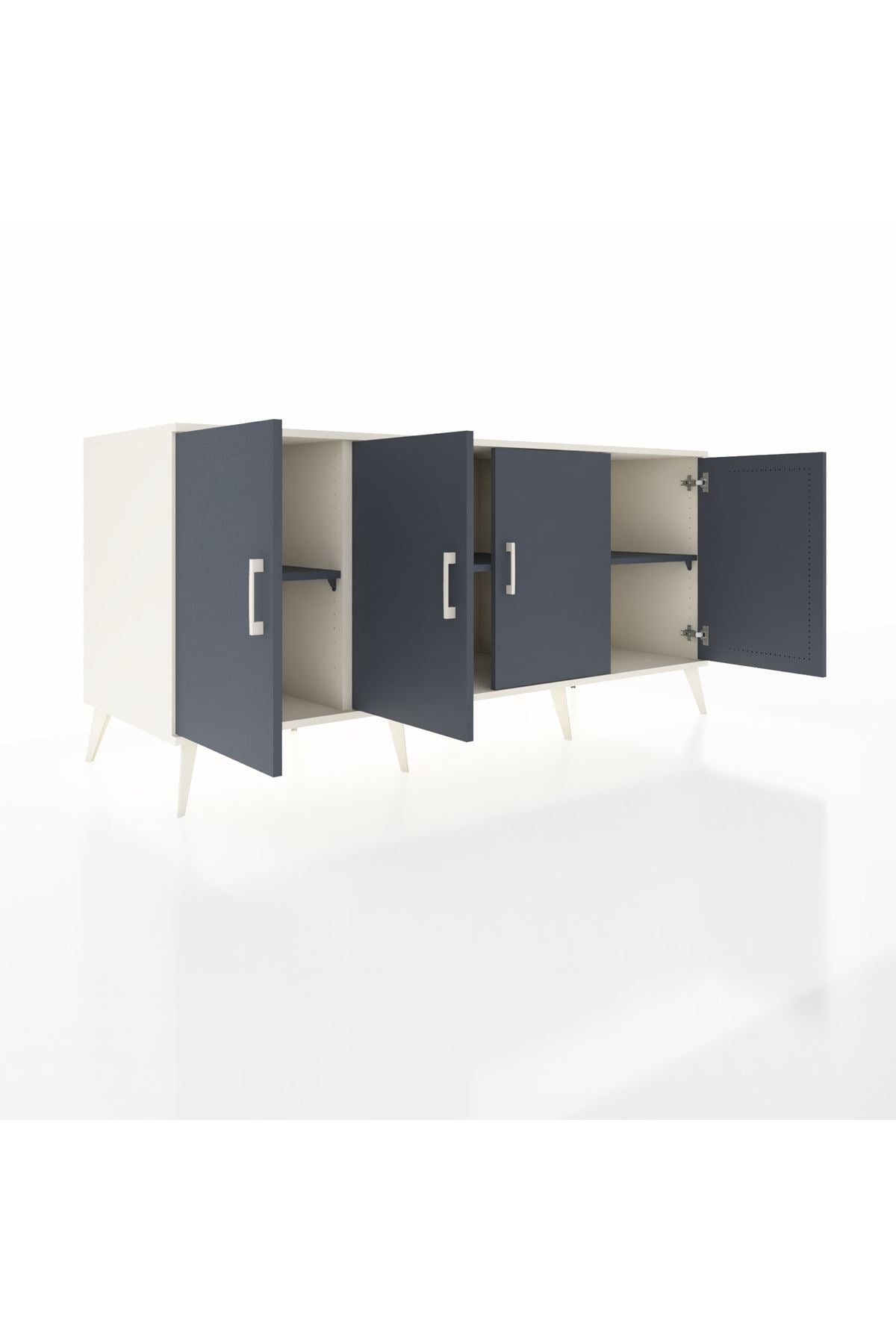 Kronos Konsol 3 Raflı 4 Kapaklı 176x59x83 - S610M011V08C