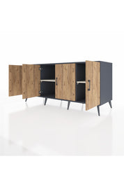 Kronos Konsol 3 Raflı 4 Kapaklı 176x59x83 - S610M011V10C