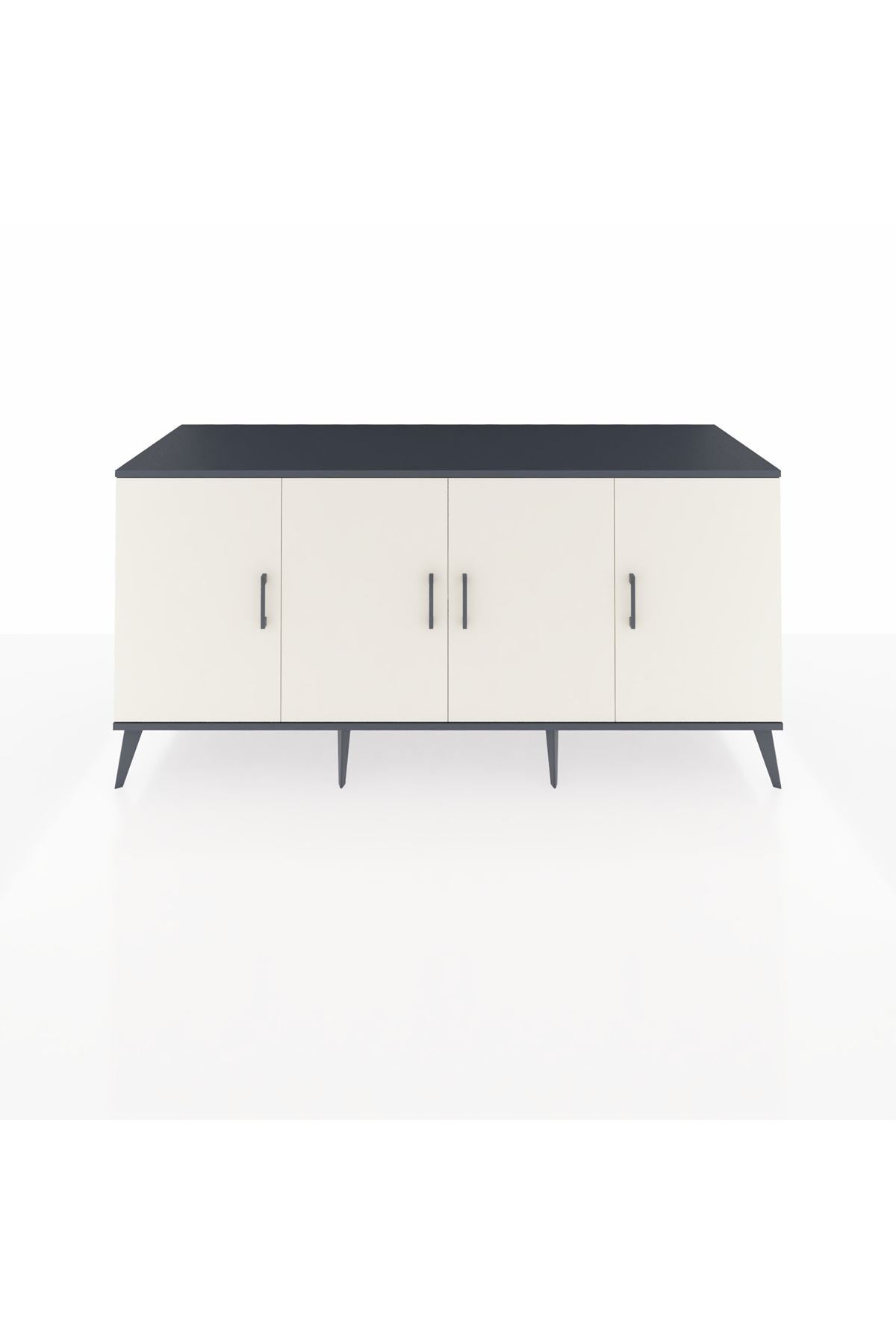 Kronos Konsol 3 Raflı 4 Kapaklı 176x59x83 - S610M011V13C