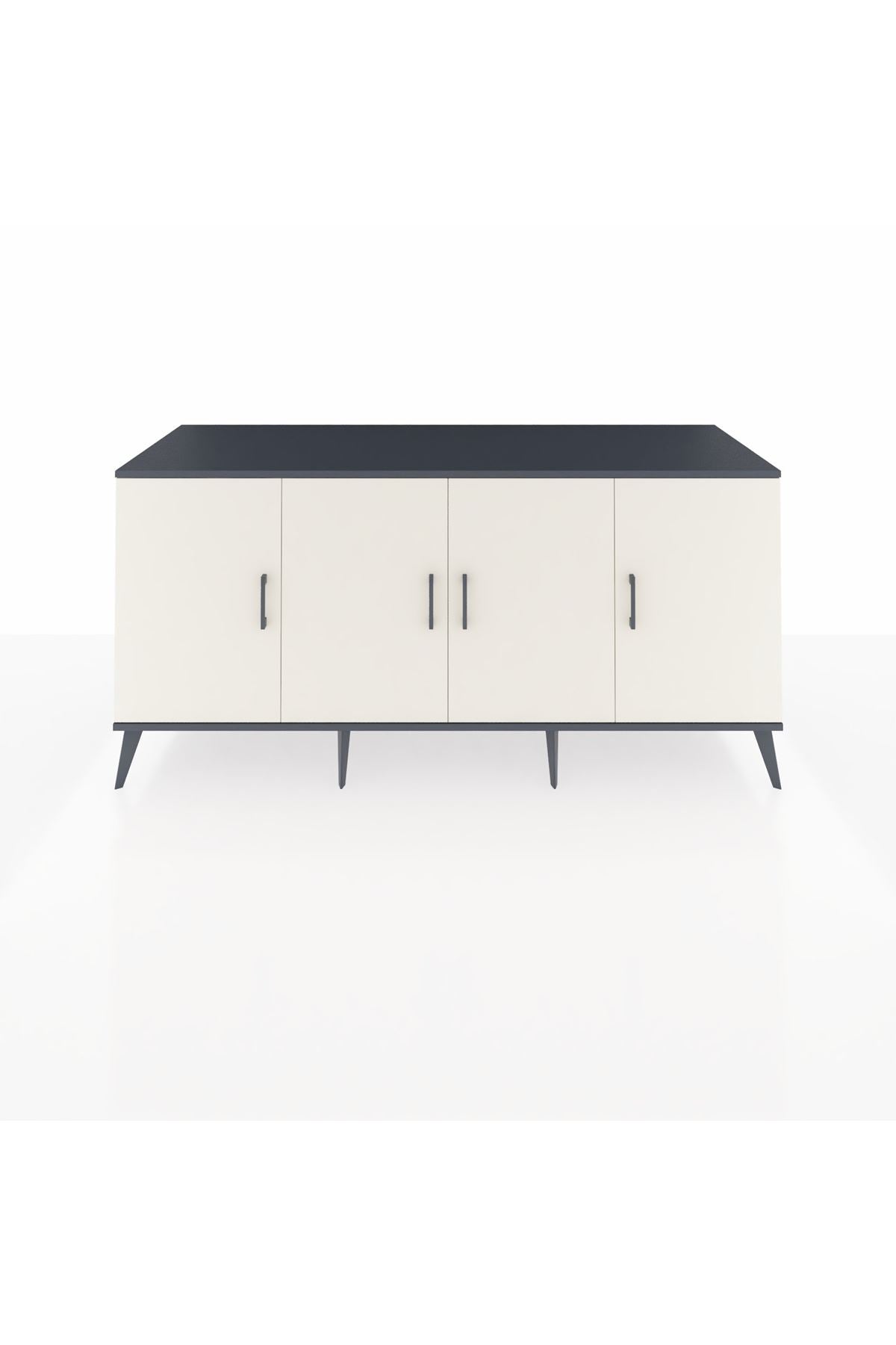 Kronos Konsol 3 Raflı 4 Kapaklı 176x59x83 - S610M011V15C
