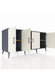 Kronos Konsol 3 Raflı 4 Kapaklı 176x59x83 - S610M011V15C