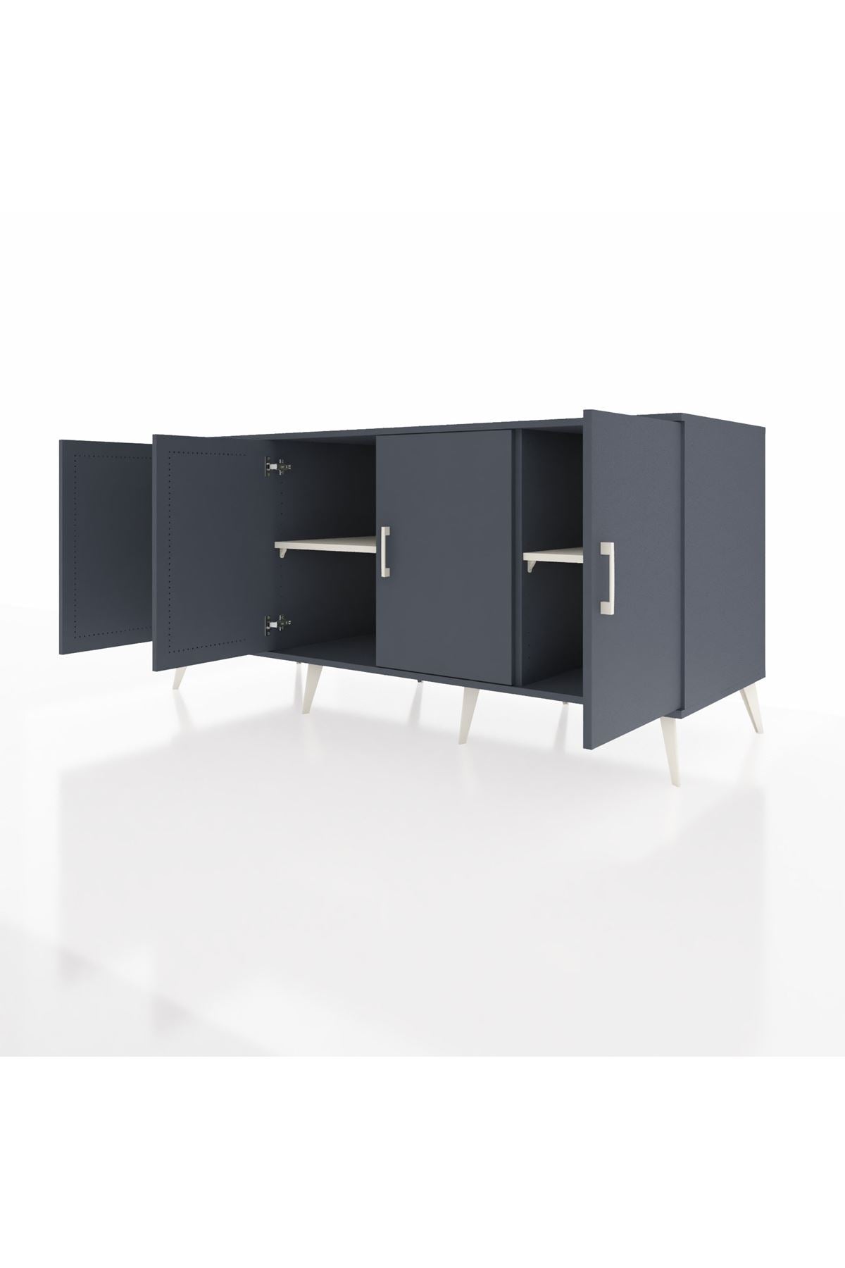 Kronos Konsol 3 Raflı 4 Kapaklı 176x59x83 - S610M011V16C