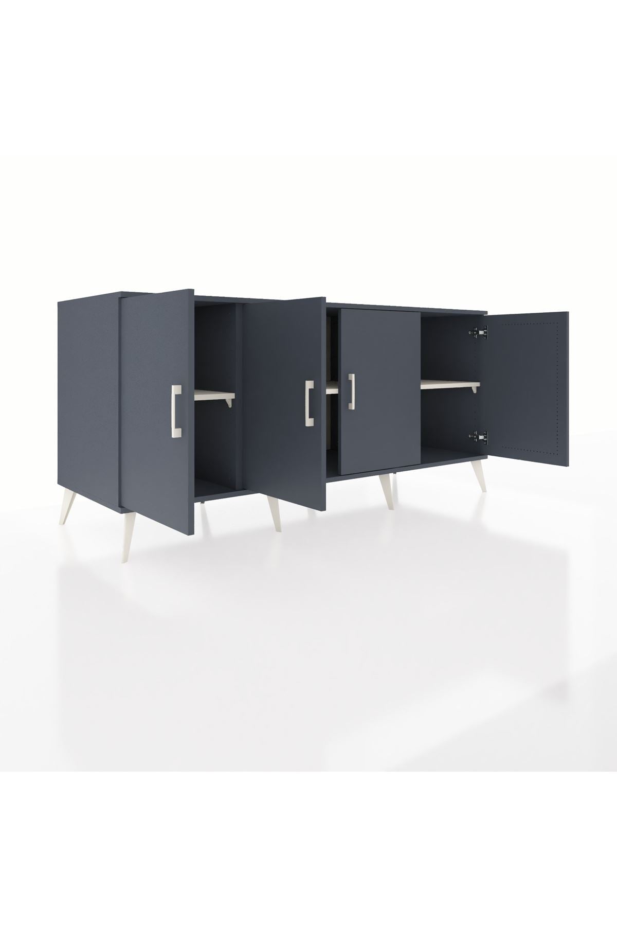 Kronos Konsol 3 Raflı 4 Kapaklı 176x59x83 - S610M011V16C