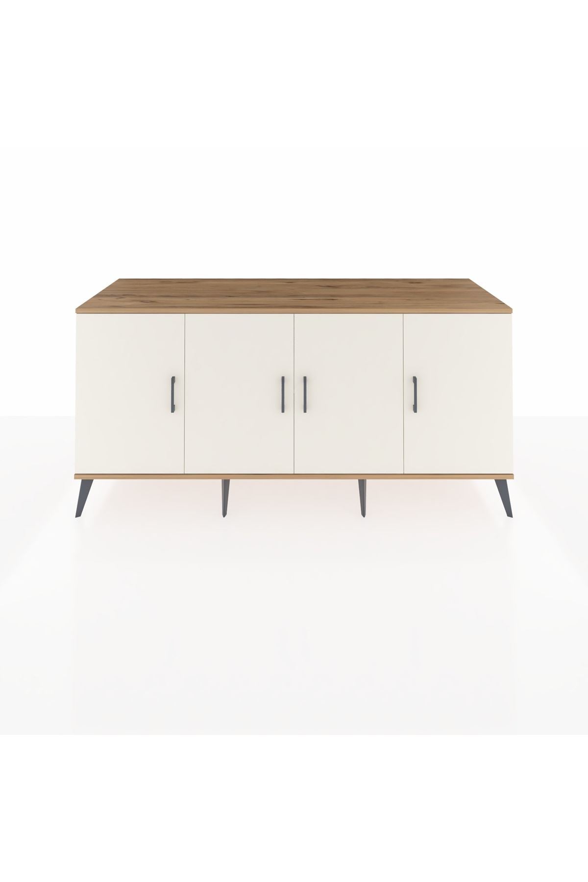 Kronos Konsol 3 Raflı 4 Kapaklı 176x59x83 - S610M011V22C