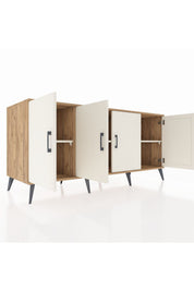 Kronos Konsol 3 Raflı 4 Kapaklı 176x59x83 - S610M011V22C