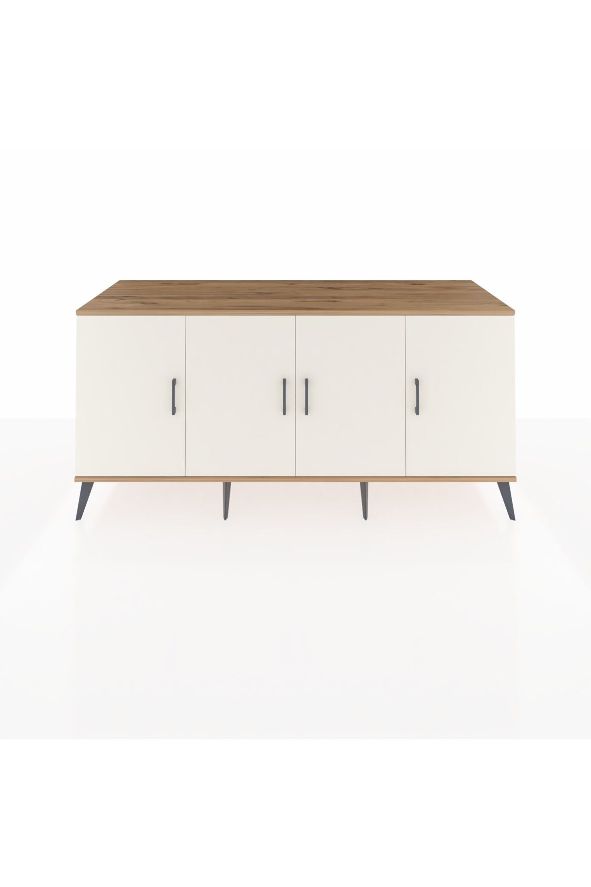 Kronos Konsol 3 Raflı 4 Kapaklı 176x59x83 - S610M011V24C