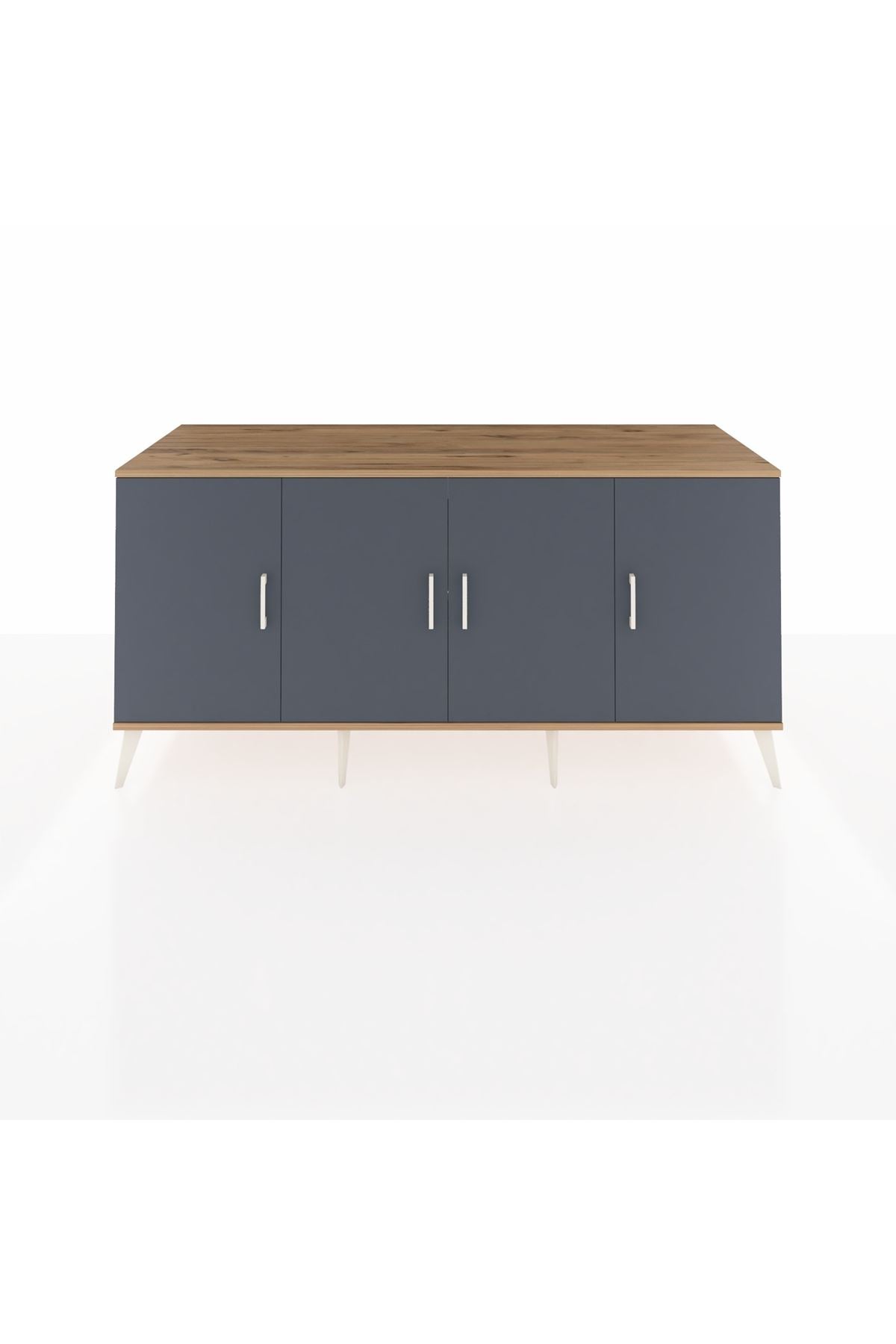 Kronos Konsol 3 Raflı 4 Kapaklı 176x59x83 - S610M011V25C