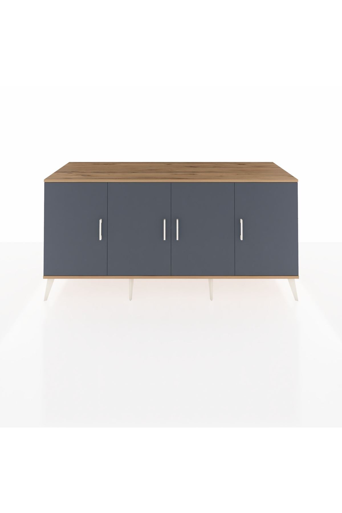 Kronos Konsol 3 Raflı 4 Kapaklı 176x59x83 - S610M011V26C
