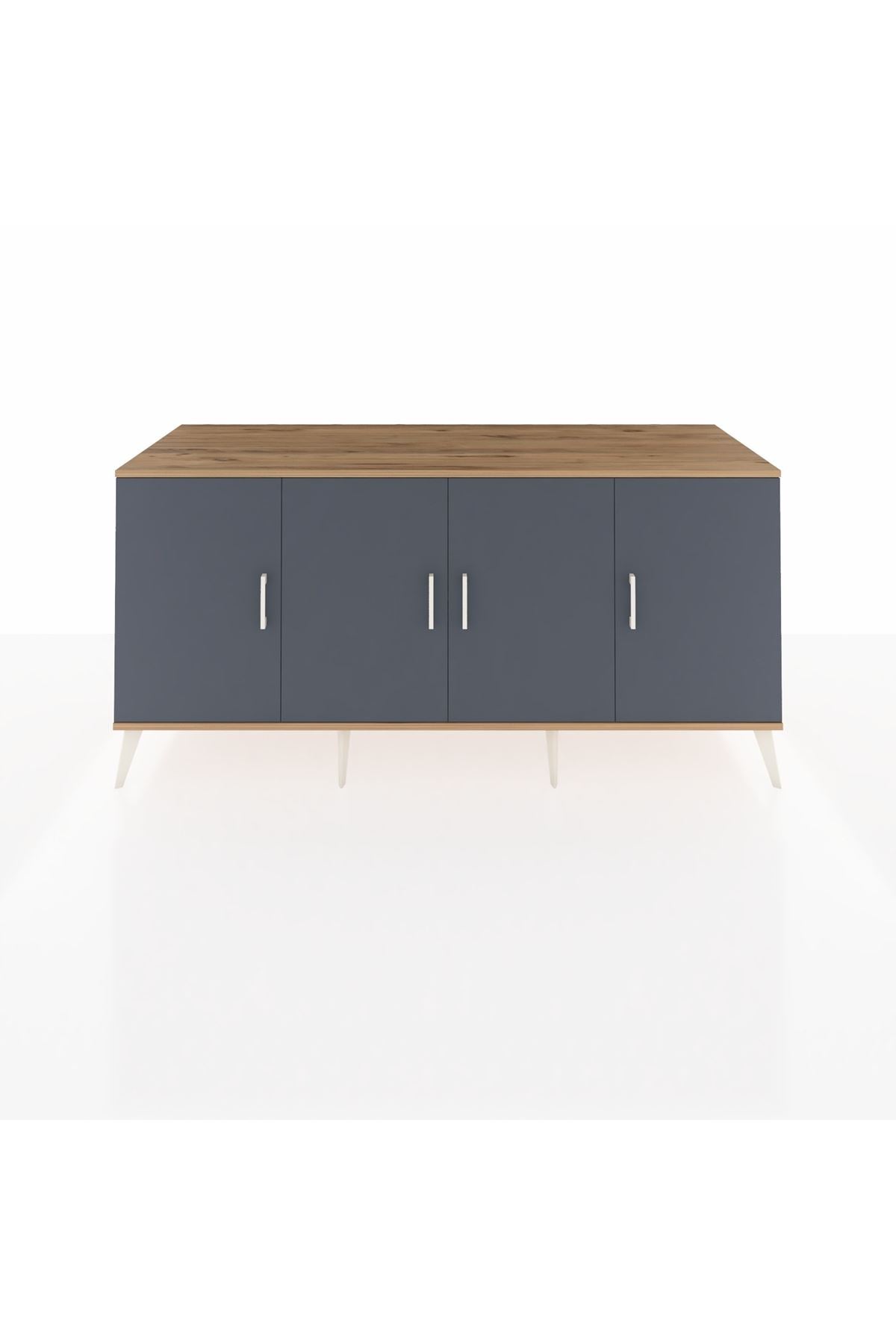Kronos Konsol 3 Raflı 4 Kapaklı 176x59x83 - S610M011V27C