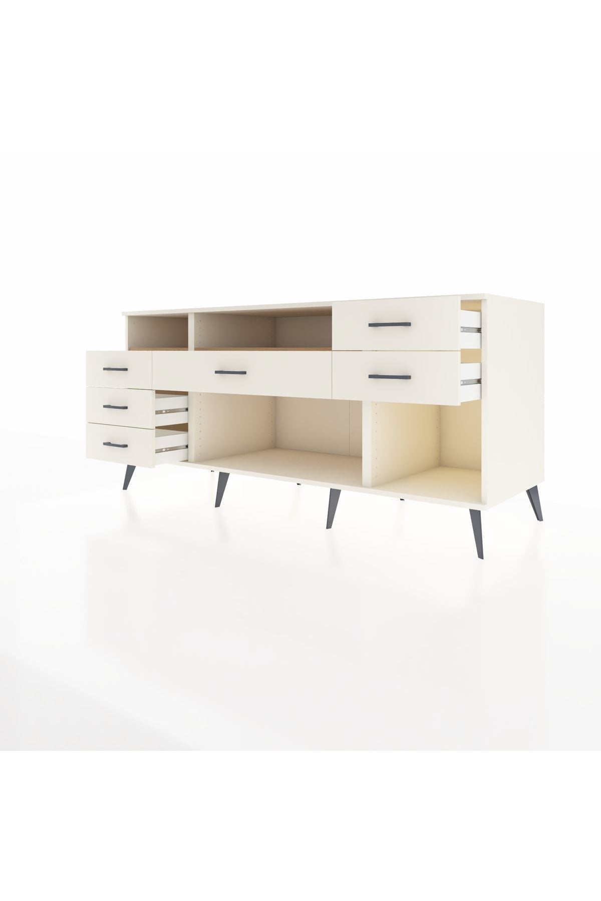 Kronos Konsol 2 Raflı 6 Çekmeceli 176x59x83 - S610M012V01C