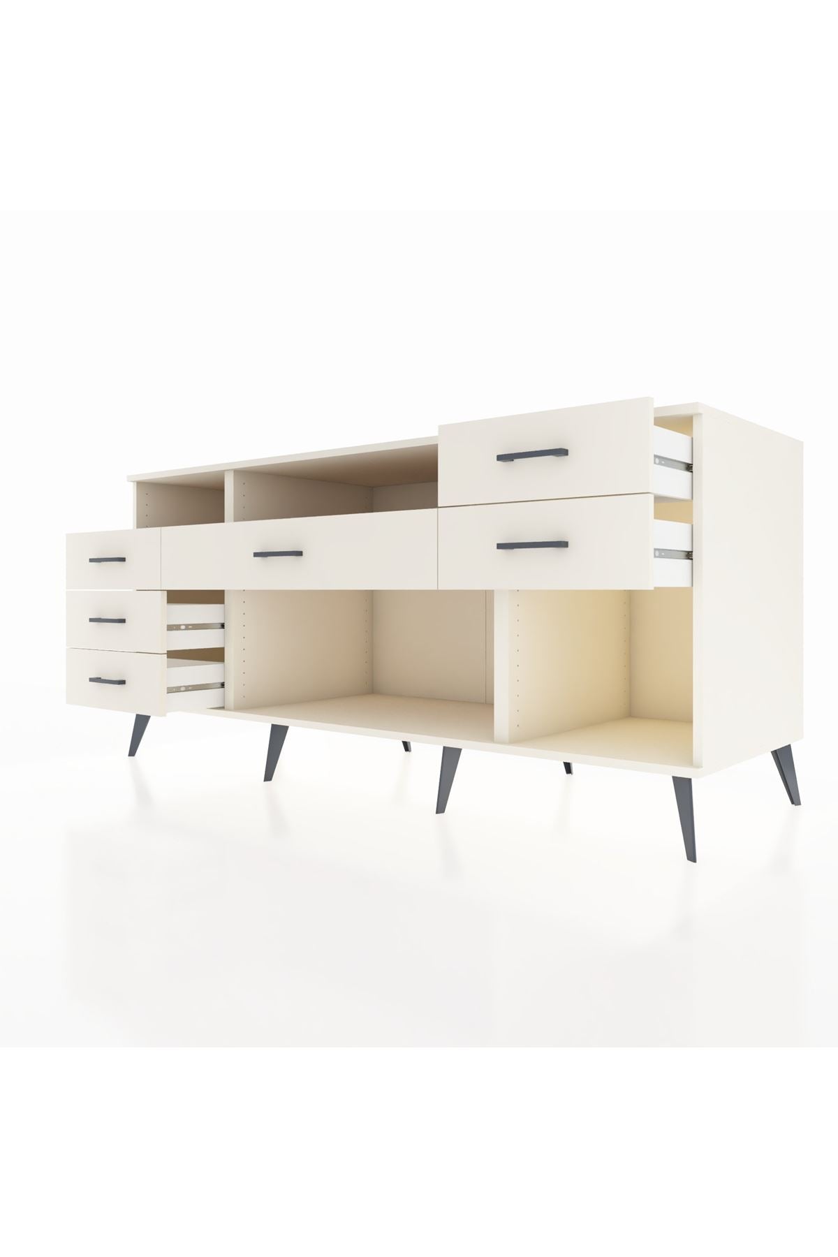 Kronos Konsol 2 Raflı 6 Çekmeceli 176x59x83 - S610M012V01C