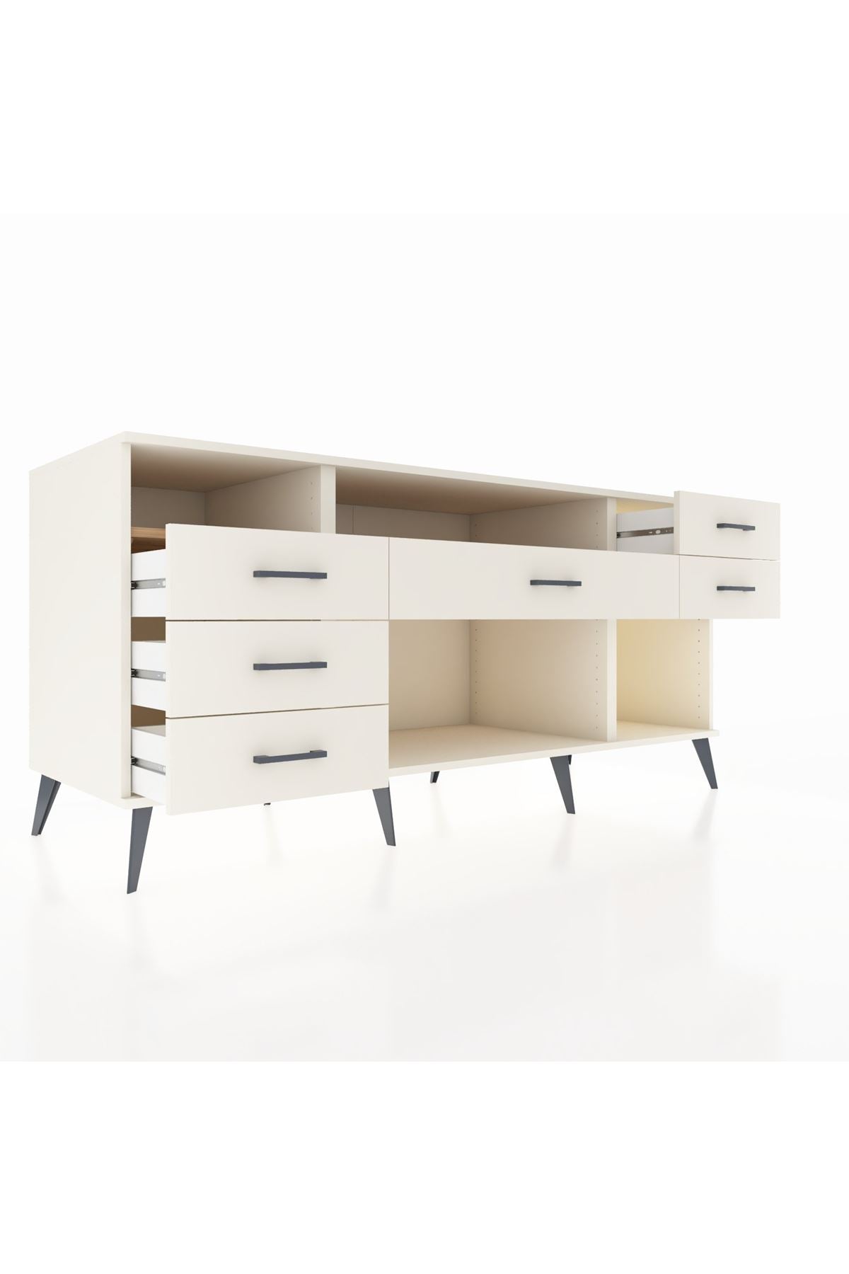 Kronos Konsol 2 Raflı 6 Çekmeceli 176x59x83 - S610M012V01C