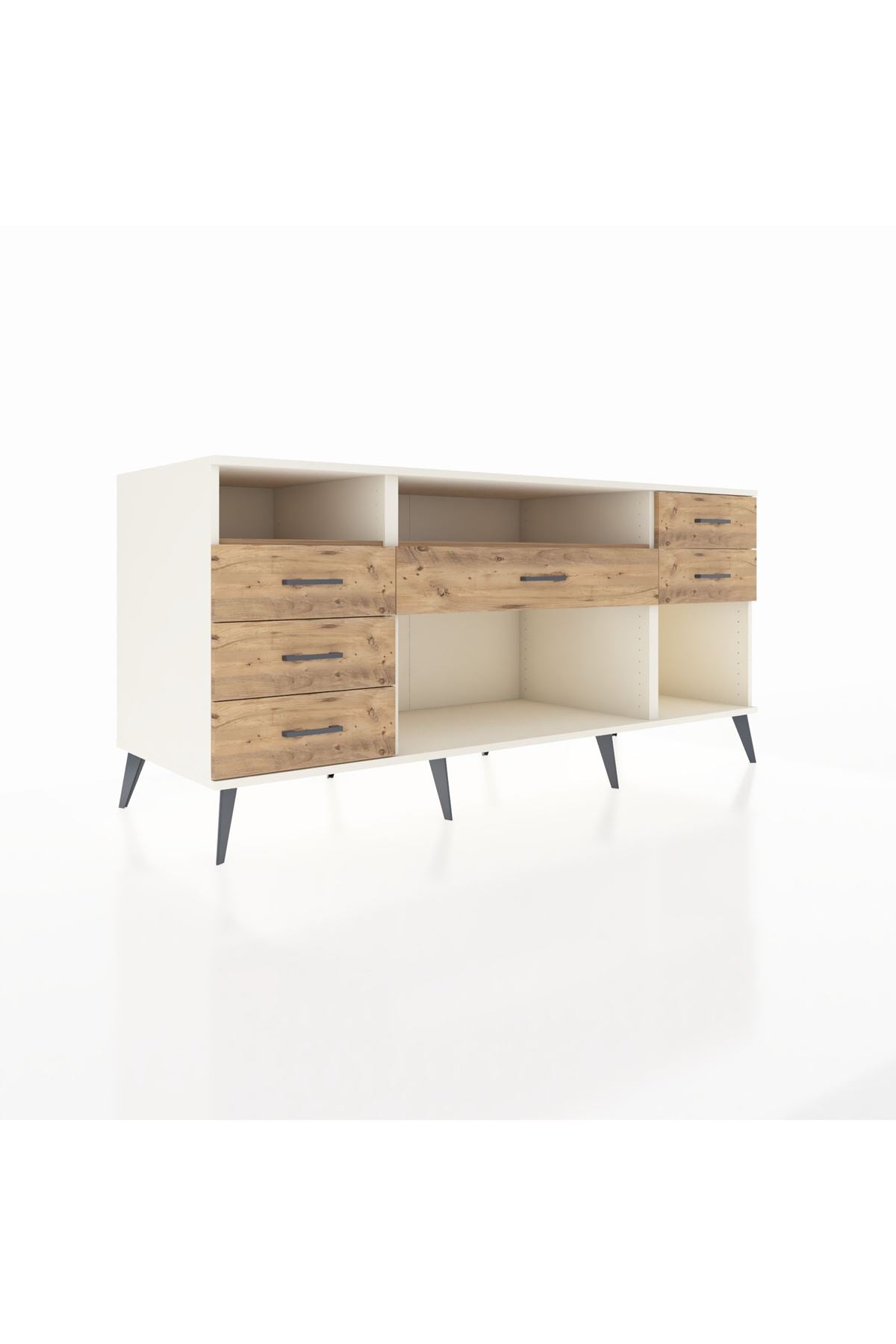 Kronos Konsol 2 Raflı 6 Çekmeceli 176x59x83 - S610M012V03C