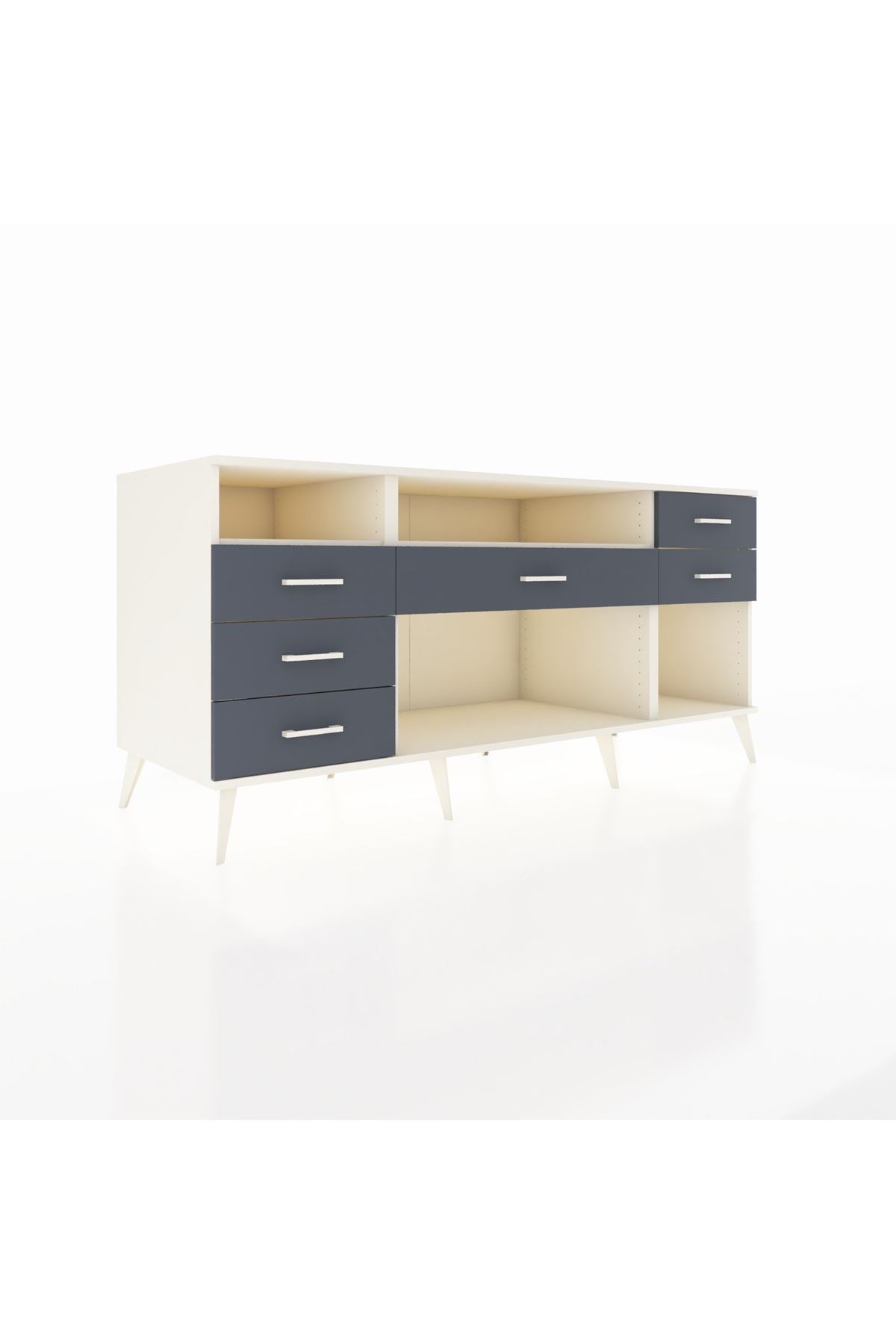 Kronos Konsol 2 Raflı 6 Çekmeceli 176x59x83 - S610M012V05C
