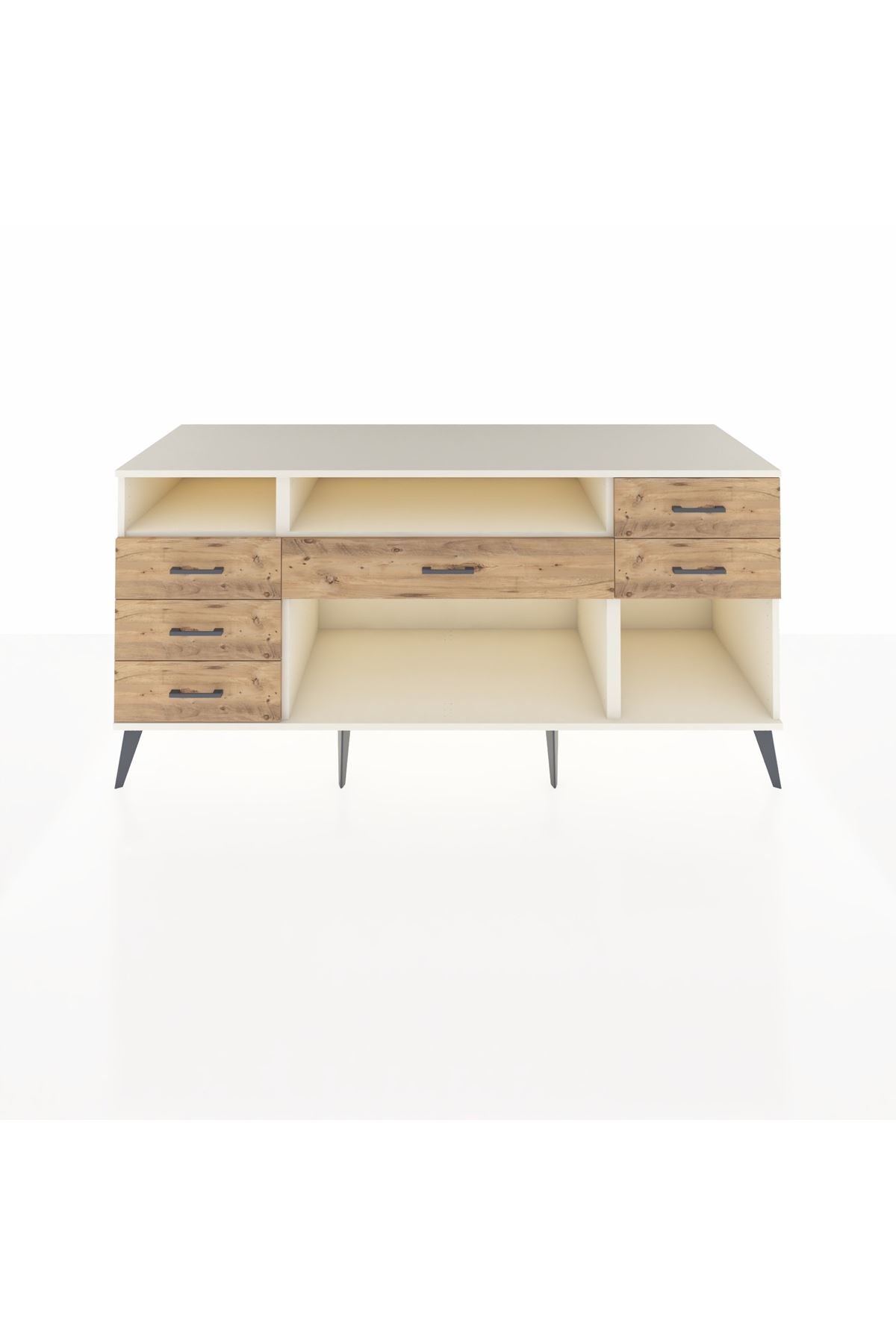Kronos Konsol 2 Raflı 6 Çekmeceli 176x59x83 - S610M012V06C