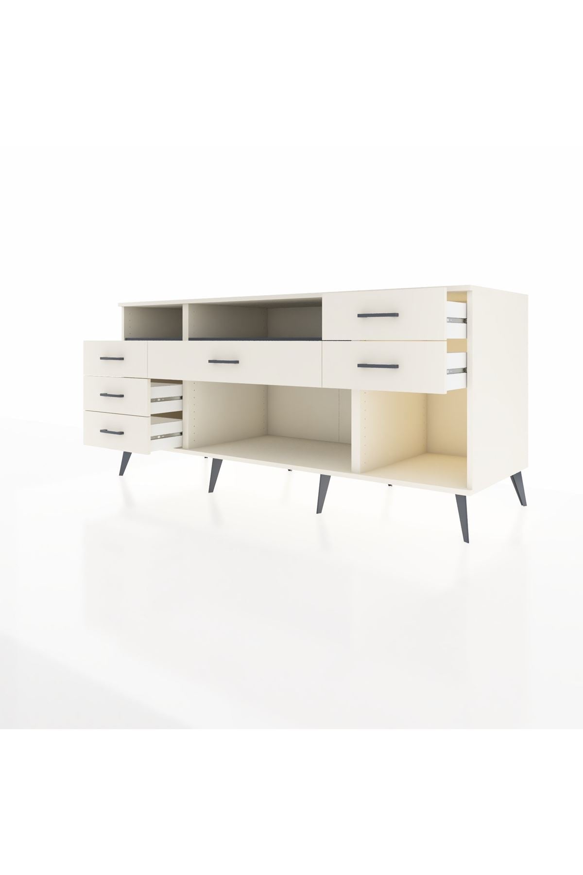 Kronos Konsol 2 Raflı 6 Çekmeceli 176x59x83 - S610M012V07C