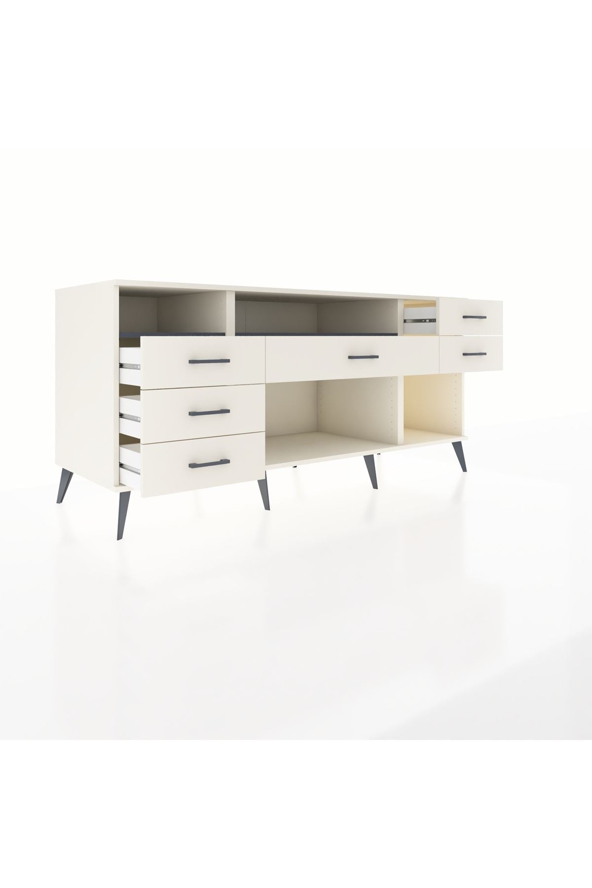 Kronos Konsol 2 Raflı 6 Çekmeceli 176x59x83 - S610M012V07C
