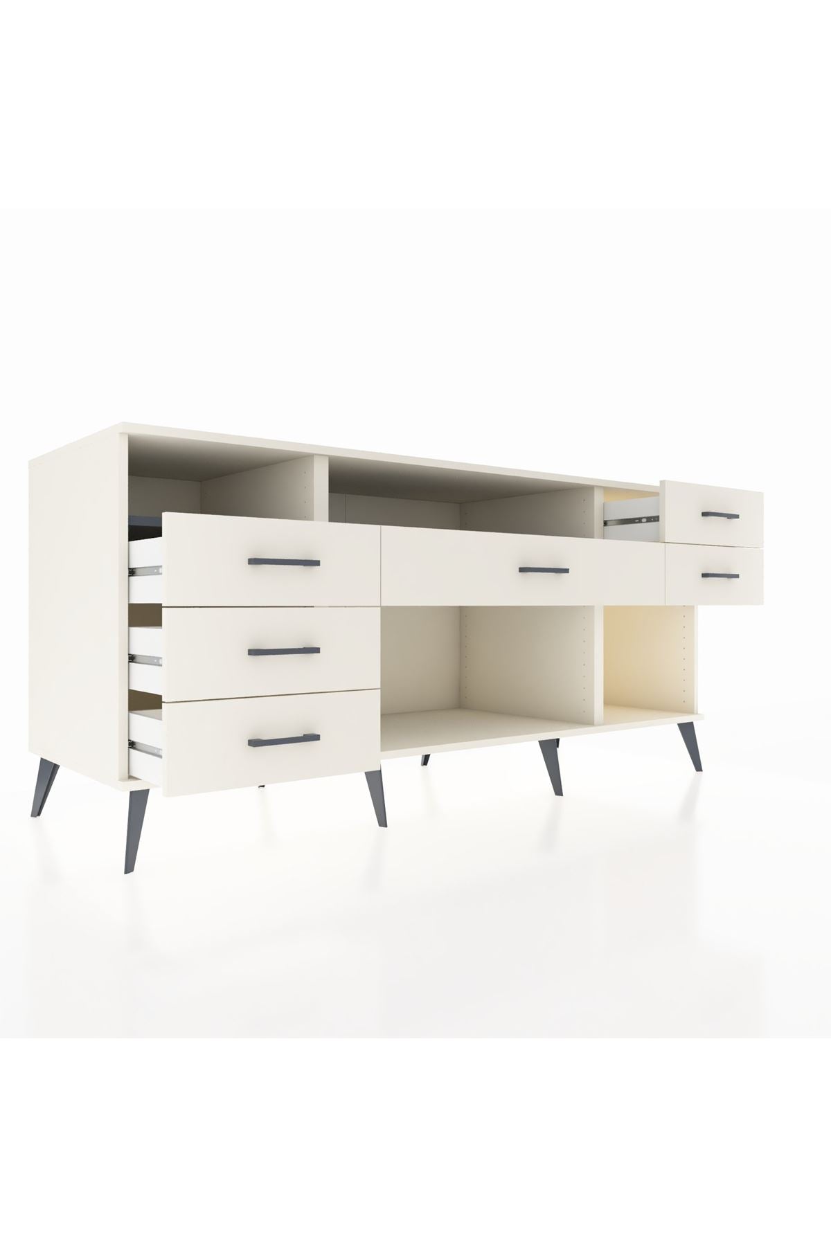 Kronos Konsol 2 Raflı 6 Çekmeceli 176x59x83 - S610M012V07C