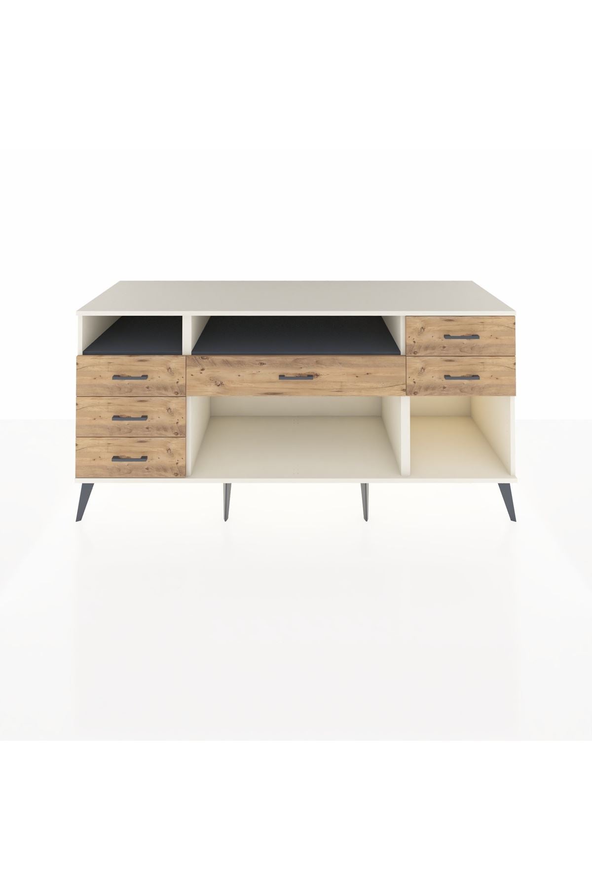 Kronos Konsol 2 Raflı 6 Çekmeceli 176x59x83 - S610M012V09C