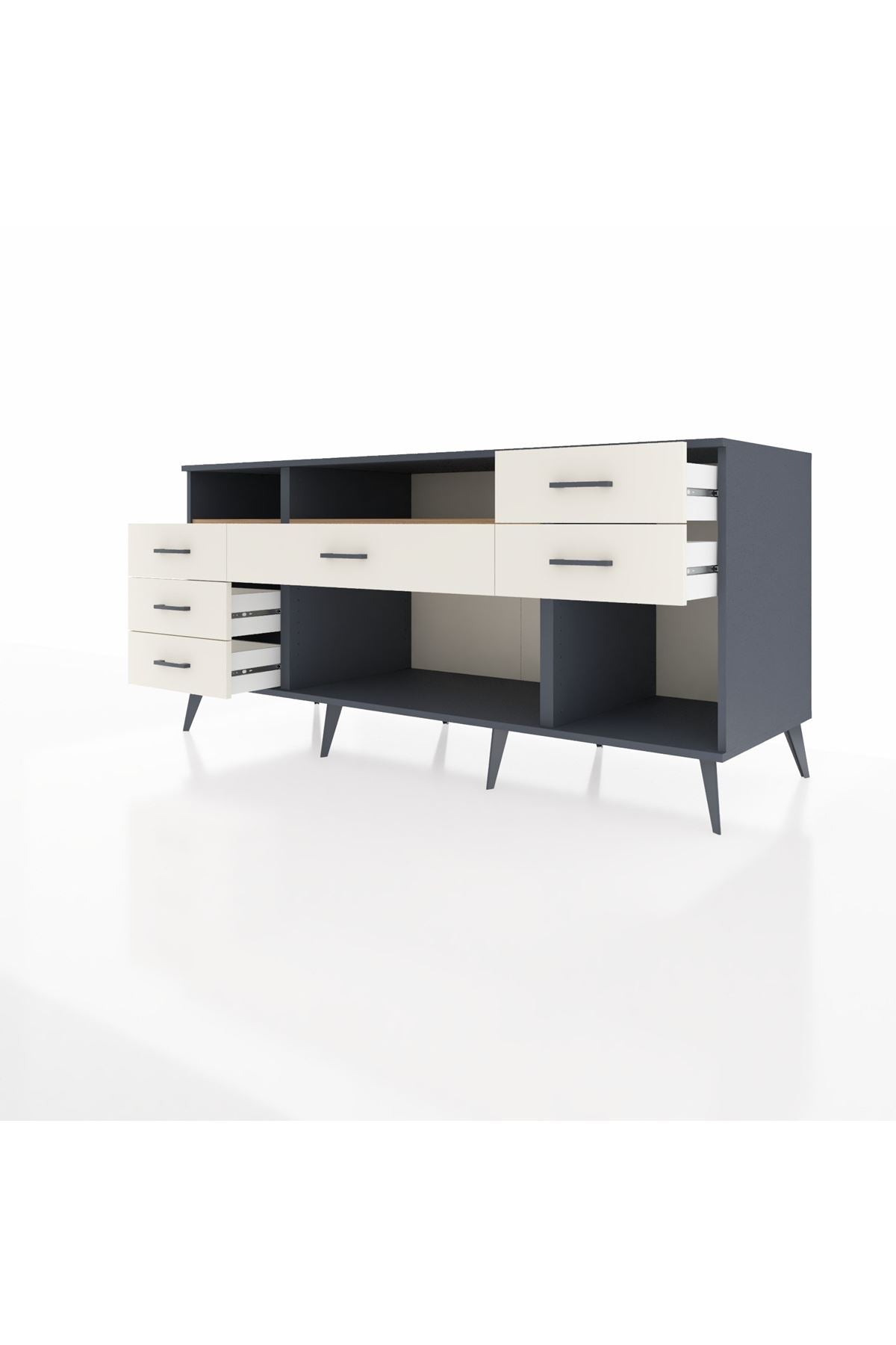 Kronos Konsol 2 Raflı 6 Çekmeceli 176x59x83 - S610M012V10C