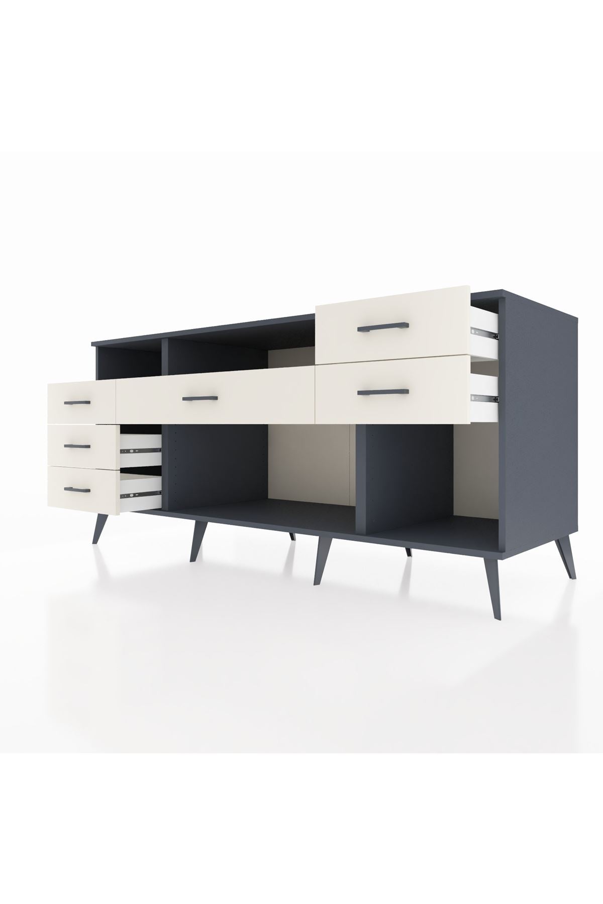 Kronos Konsol 2 Raflı 6 Çekmeceli 176x59x83 - S610M012V10C