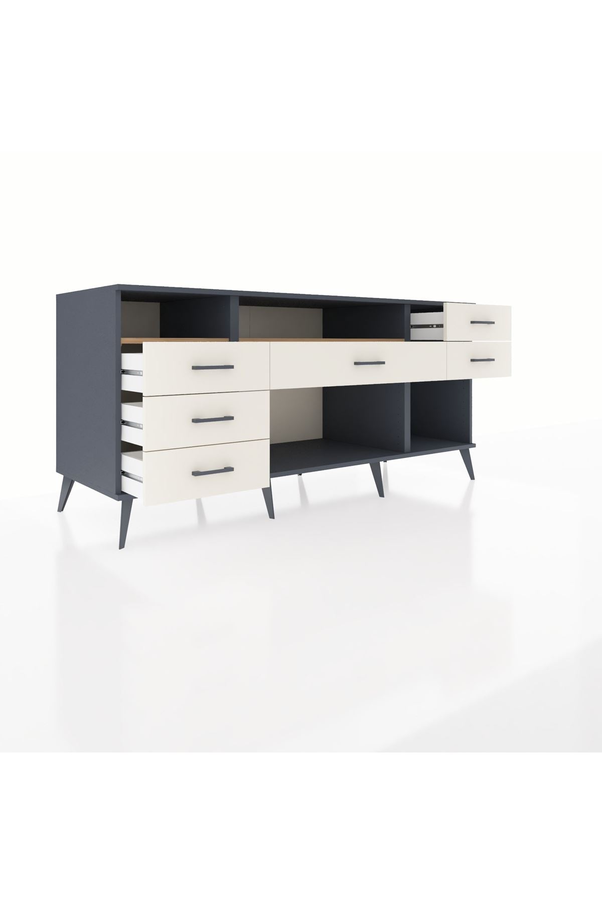 Kronos Konsol 2 Raflı 6 Çekmeceli 176x59x83 - S610M012V10C
