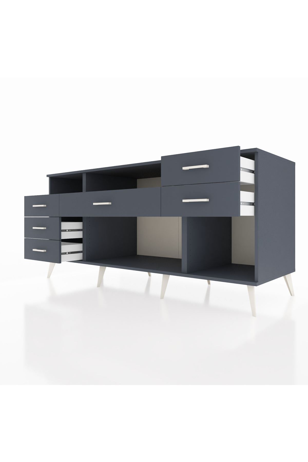 Kronos Konsol 2 Raflı 6 Çekmeceli 176x59x83 - S610M012V11C