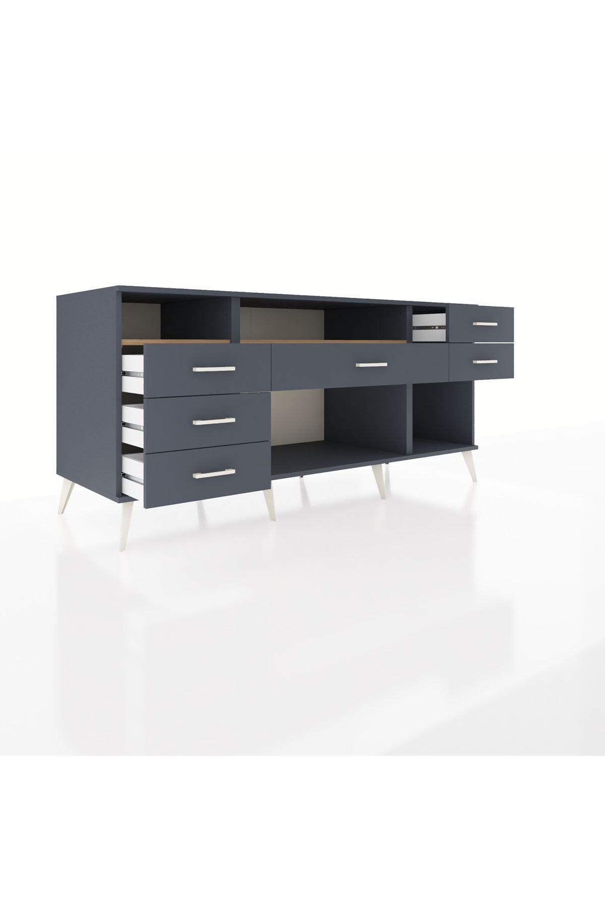 Kronos Konsol 2 Raflı 6 Çekmeceli 176x59x83 - S610M012V11C