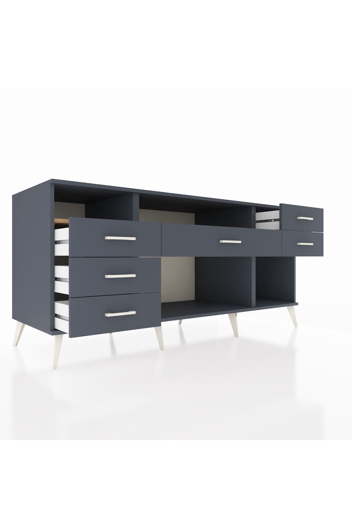 Kronos Konsol 2 Raflı 6 Çekmeceli 176x59x83 - S610M012V11C